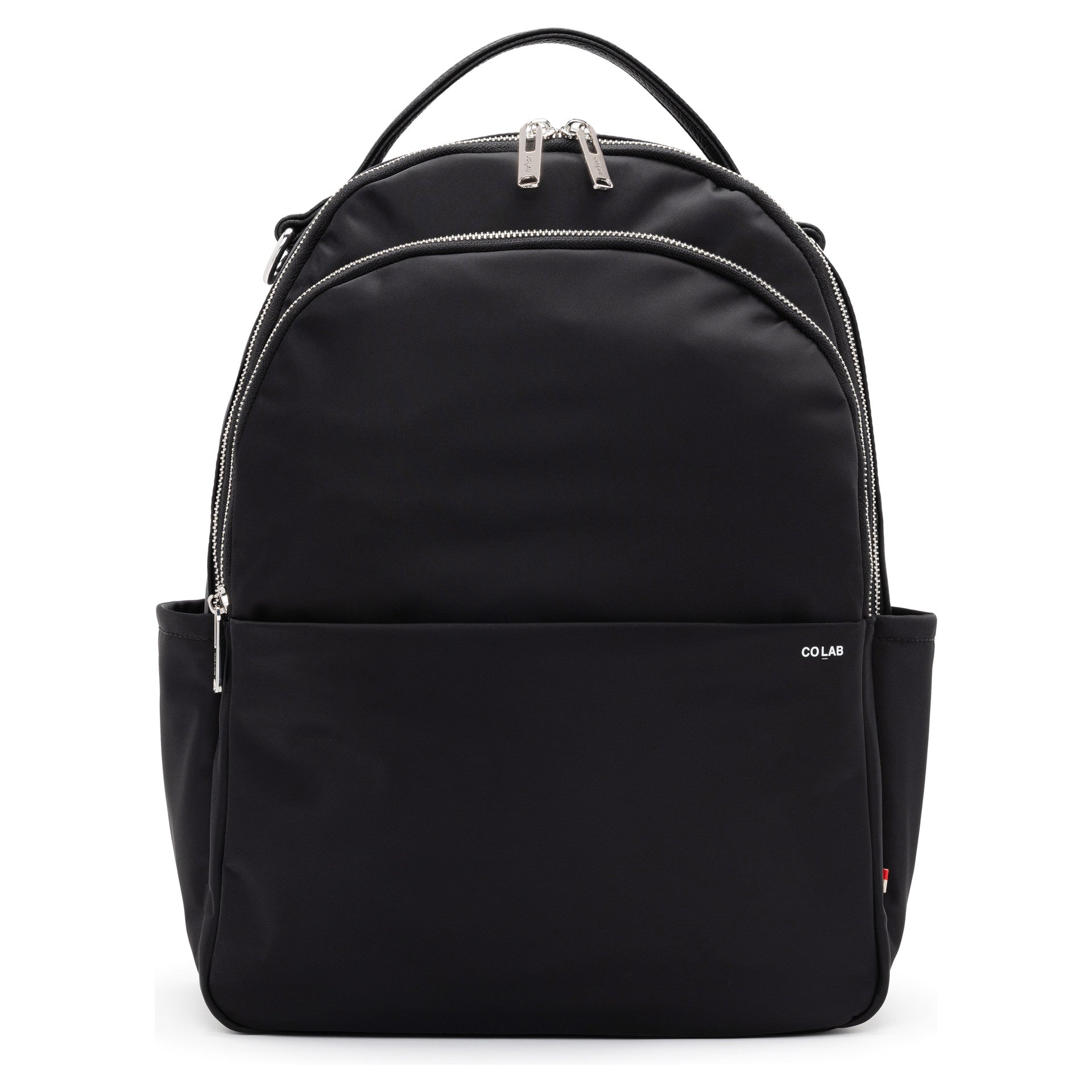 co lab black leather backpack Clava Campus Tan This attractive leather backpack features an exterior with 2 side slash pockets and a front gusset zip pocket Leather Laboratory Waterproof Leather Backpack