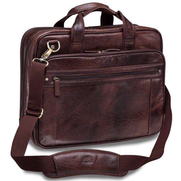 Mancini Buffalo Double Compartment Briefcase (Arizona Edition) 6