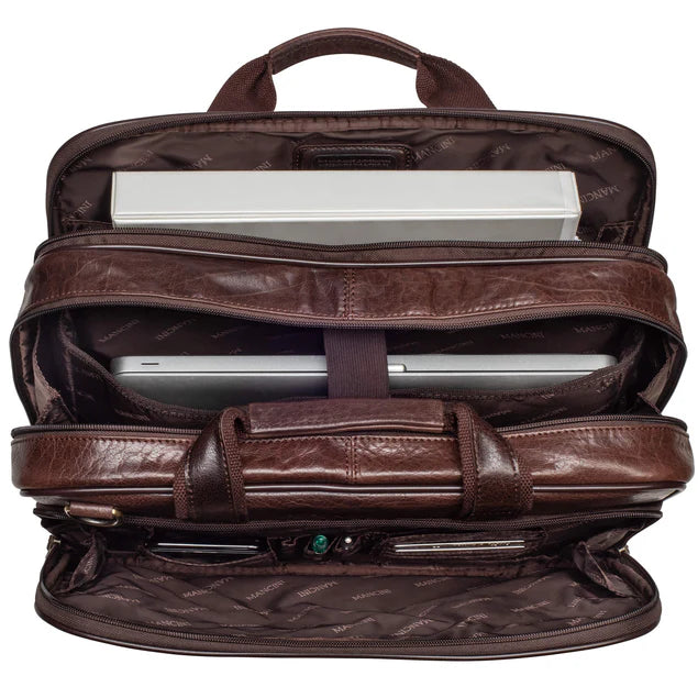 Mancini Buffalo Double Compartment Briefcase (Arizona Edition) 8