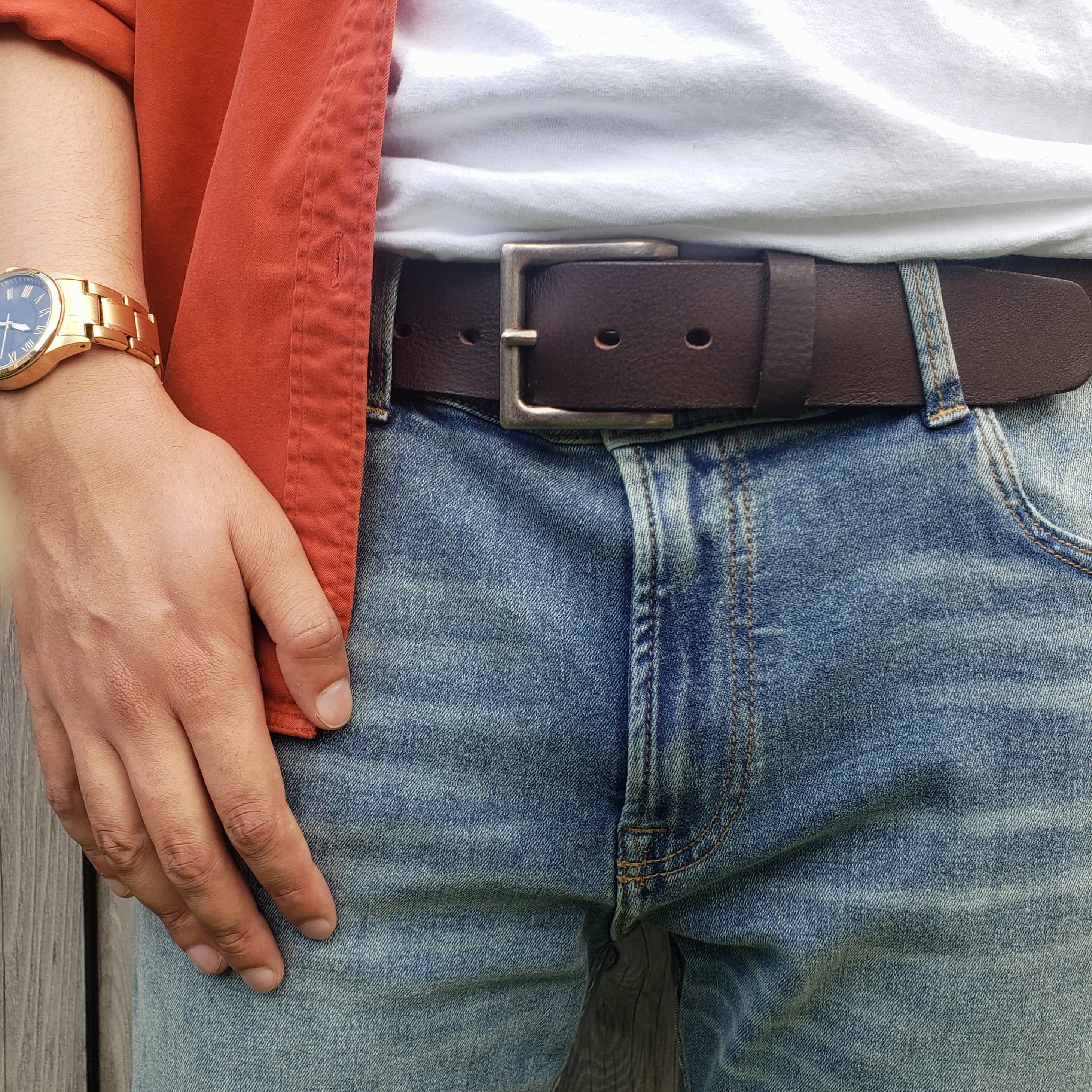 Ceinture The Long Haul - Ceinture classique noire 100% cuir véritable  4