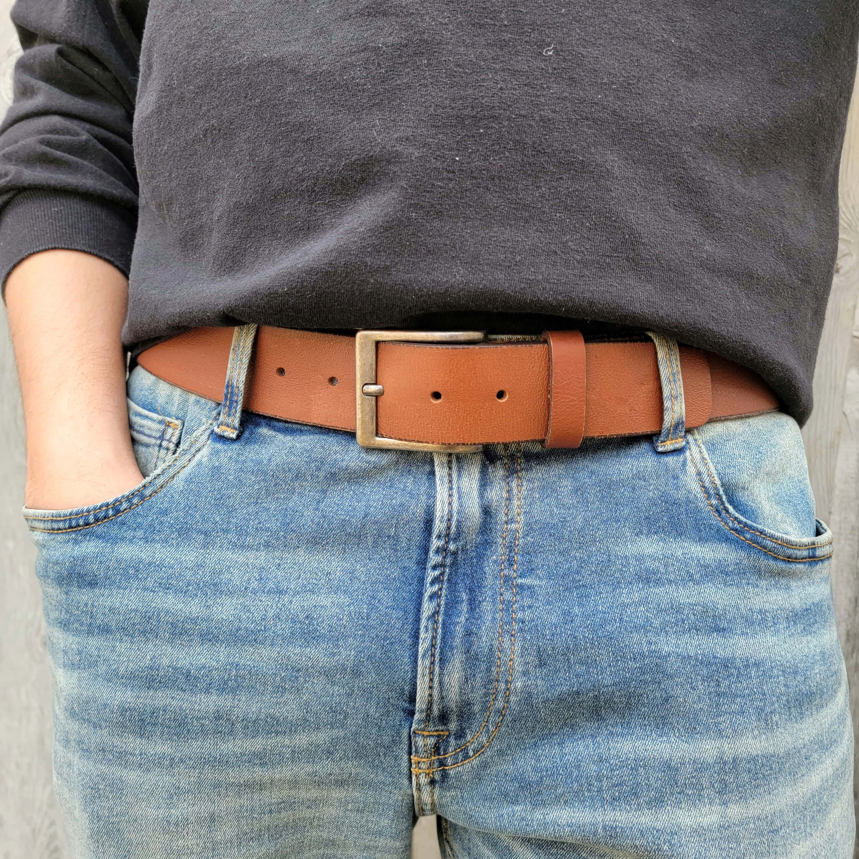 Ceinture The Long Haul - Ceinture classique noire 100% cuir véritable  5