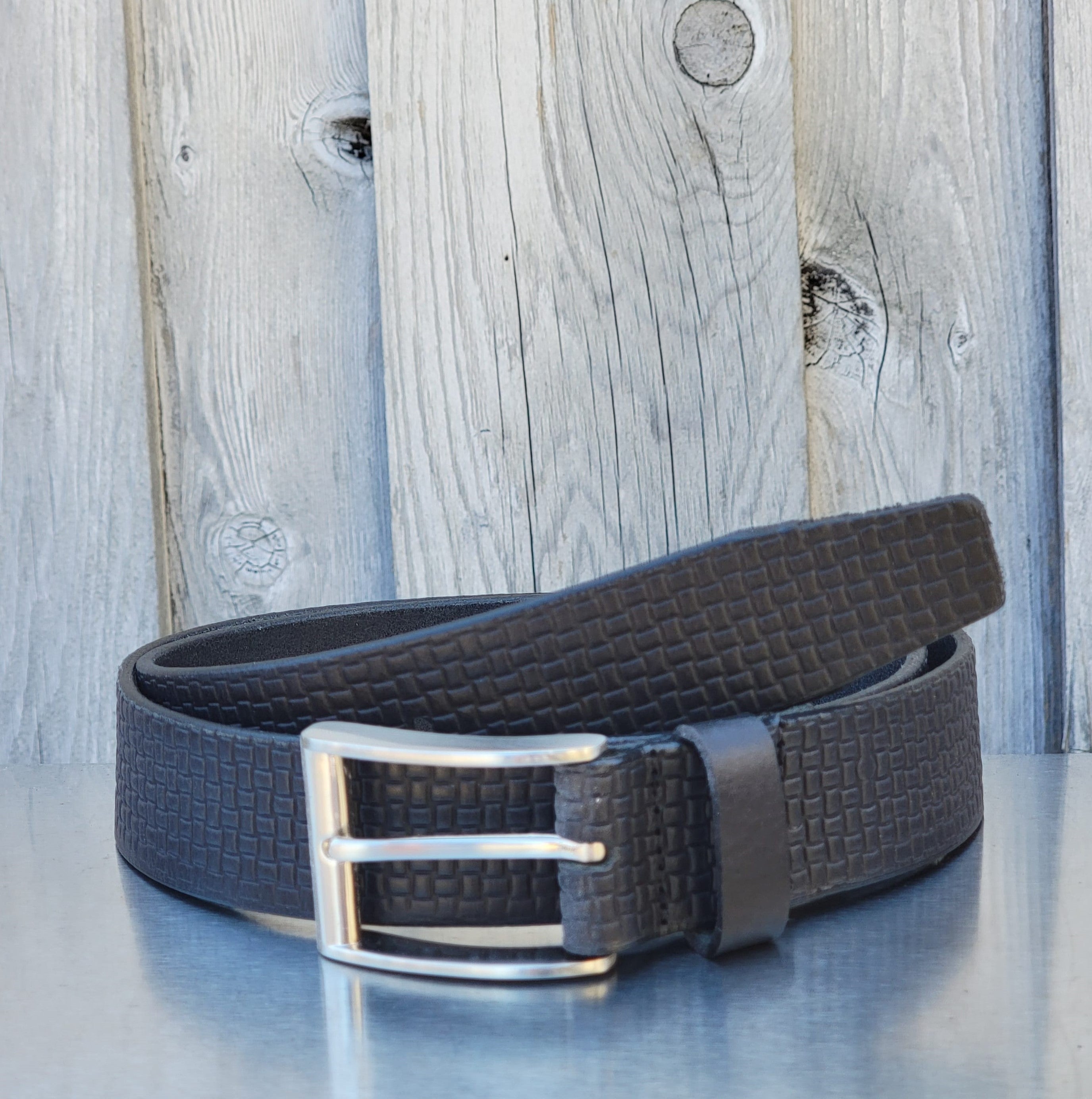 Cognac Formal Textured 100% Real Leather Belt 8