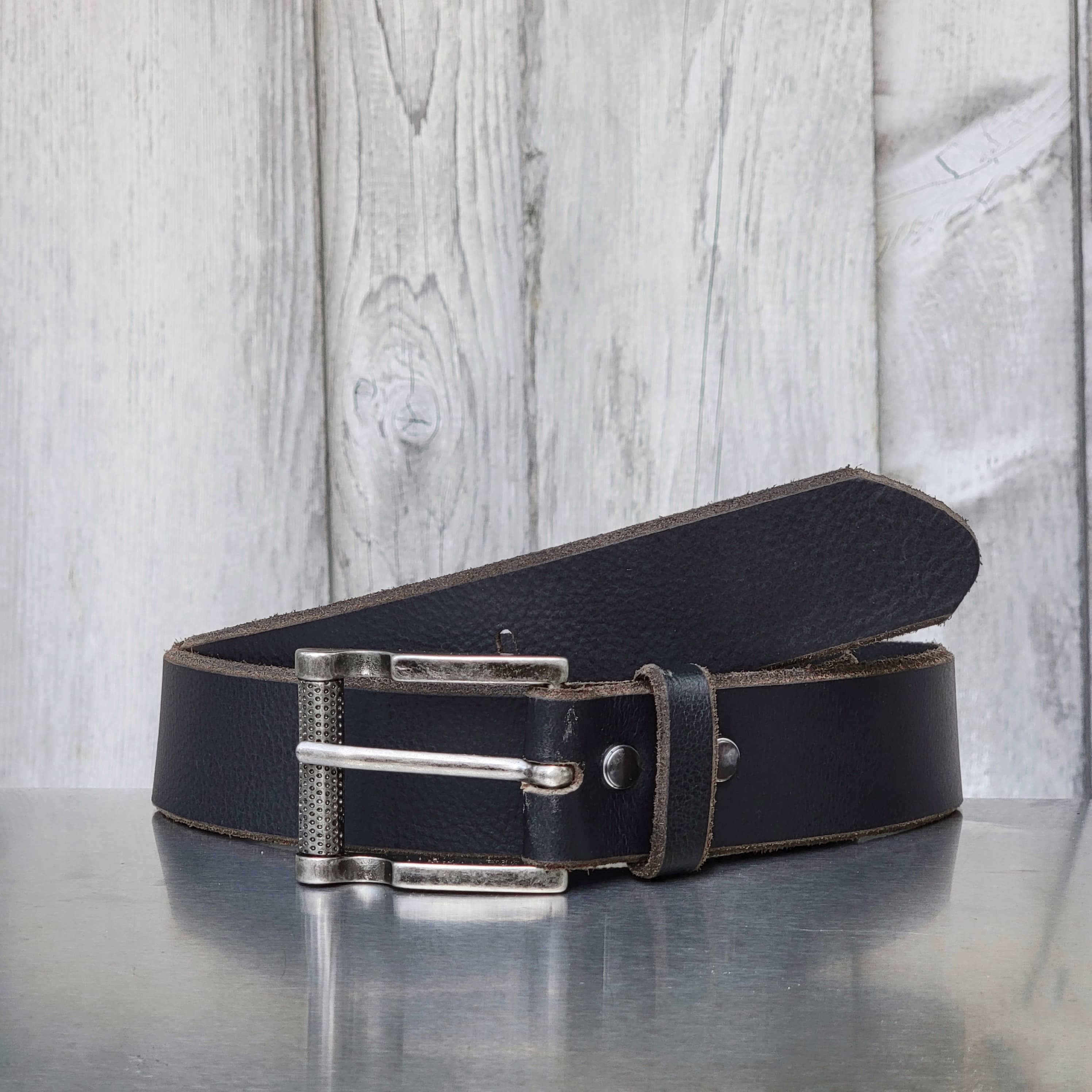 The Pinnacle Belt - Black 100 % Premium Leather Belt 3