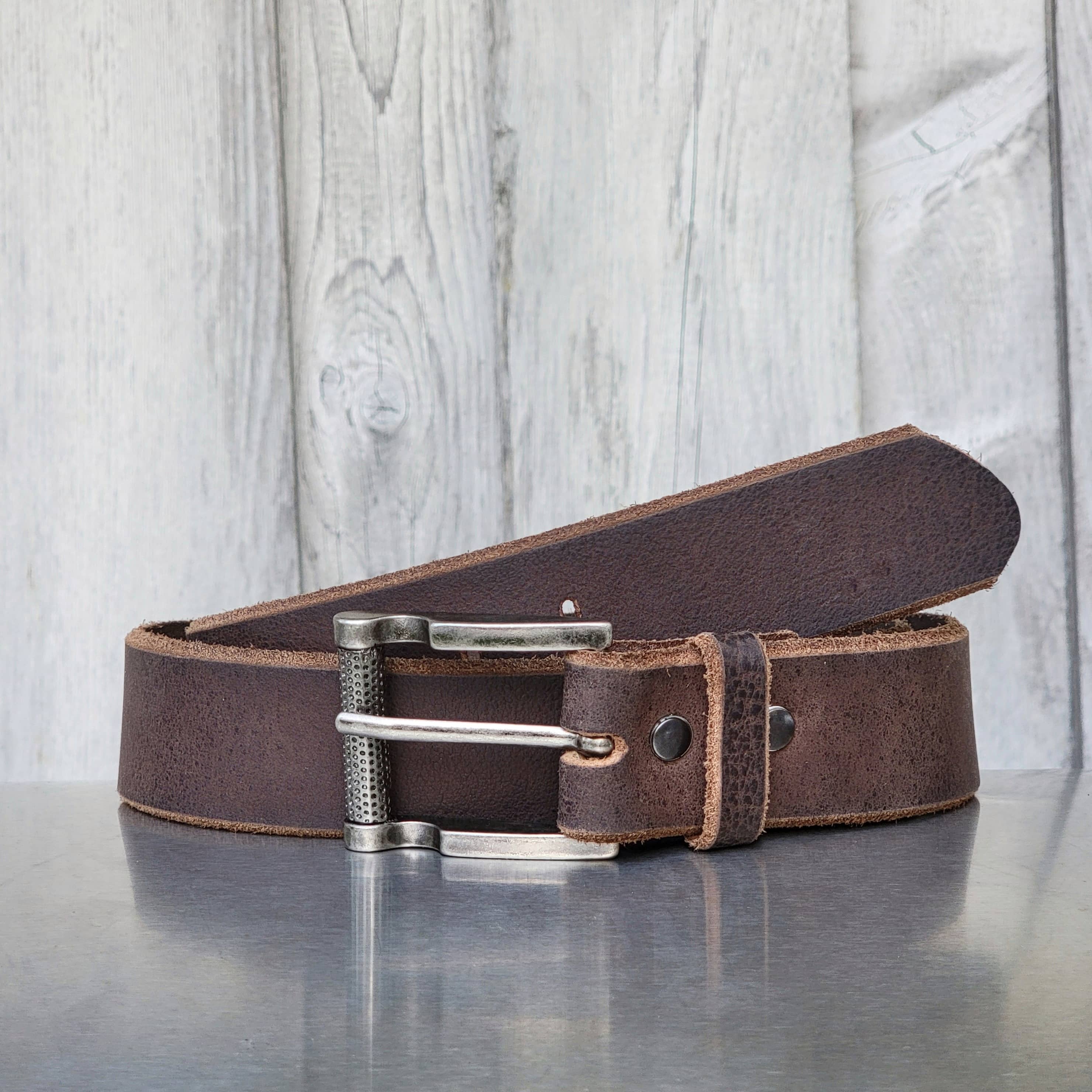 The Pinnacle Belt - Brown 100 % Premium Leather Belt 5