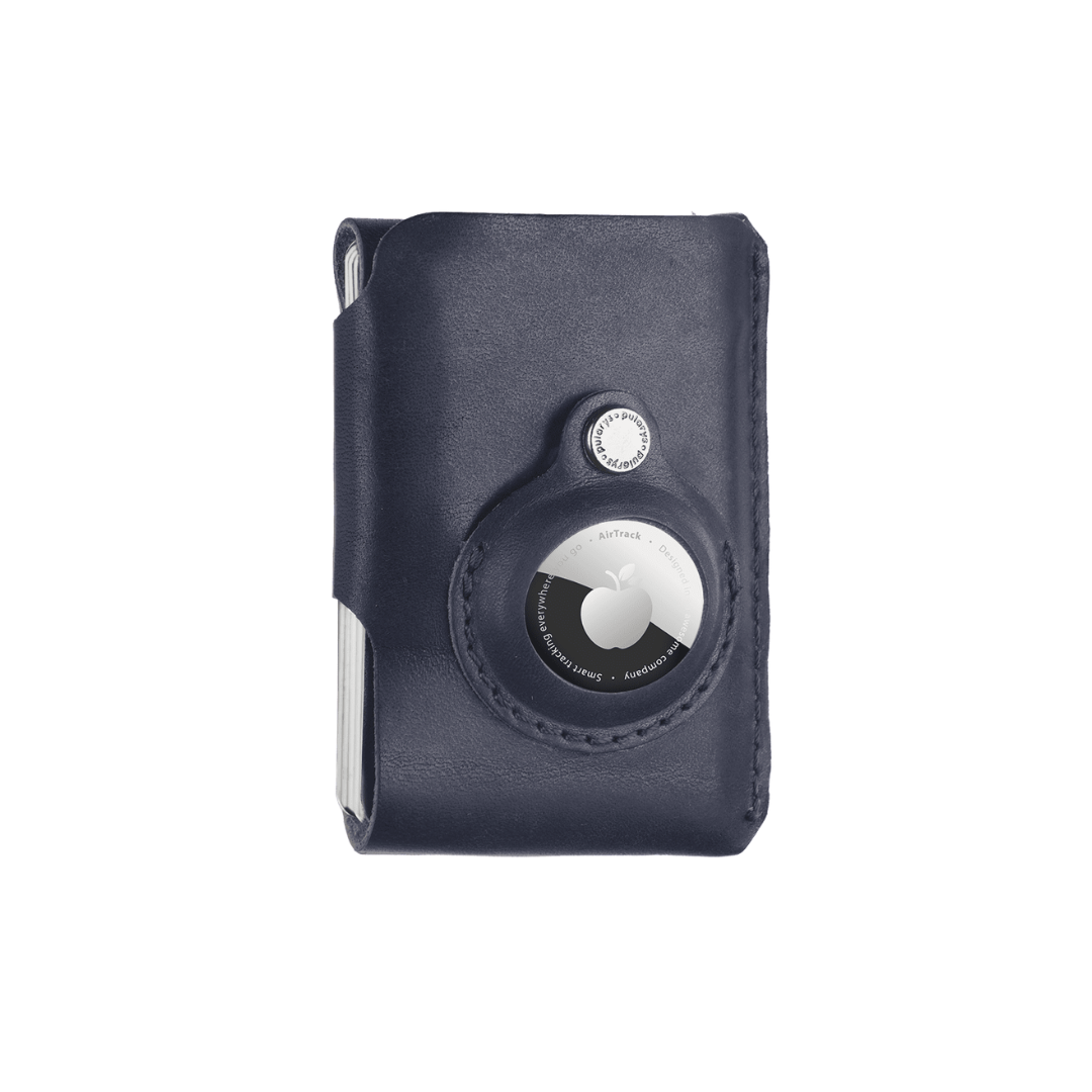 Pularys Hobby Line for AirTag Nomad Leather Navy Blue