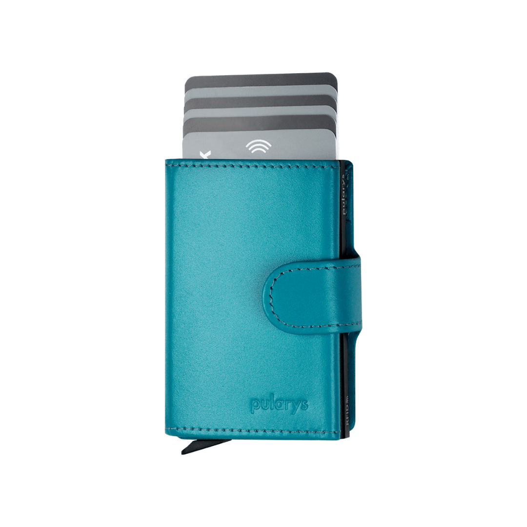 Pularys Soho Zip Line Italia Leather Turquoise