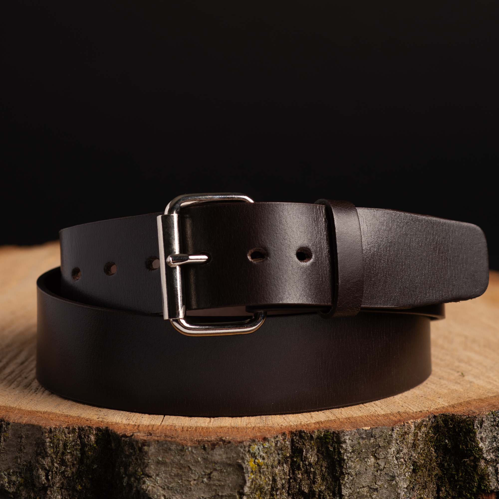 Brown 45 mm 100% Full Grain Bridle Leather Belt for Jeans 3