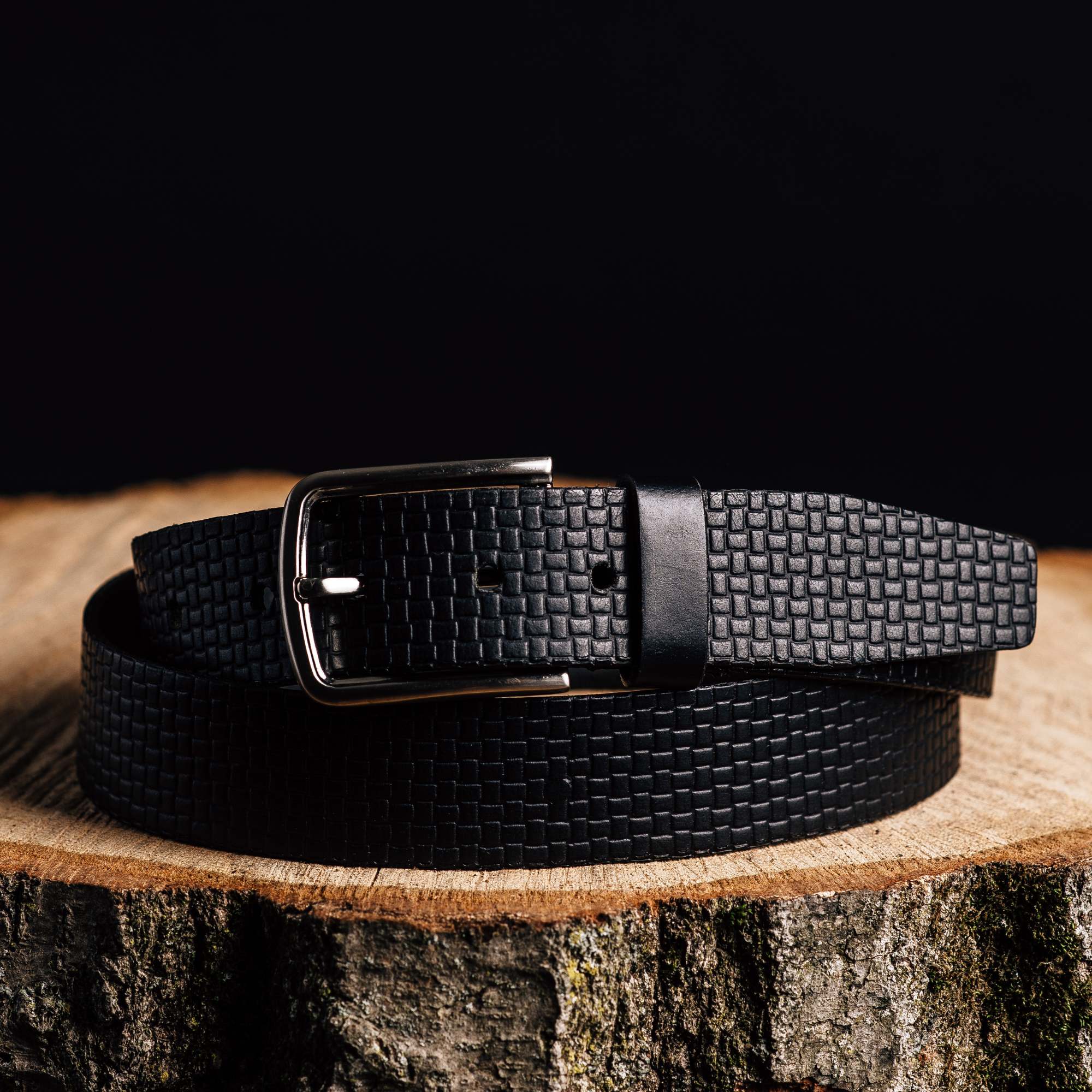 Cognac Formal Textured 100% Real Leather Belt 6