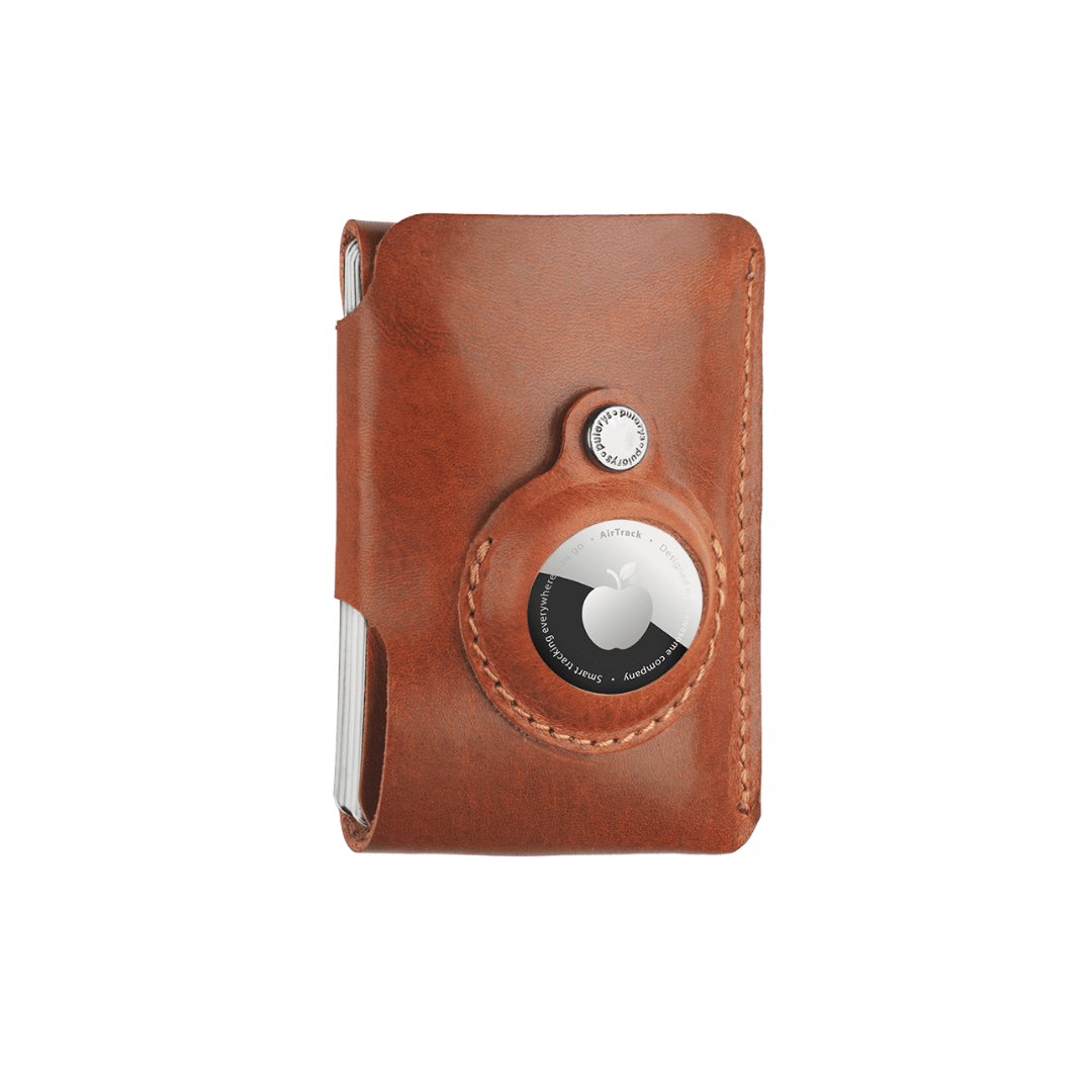 Pularys Hobby Line for AirTag Nomad Leather Cognac