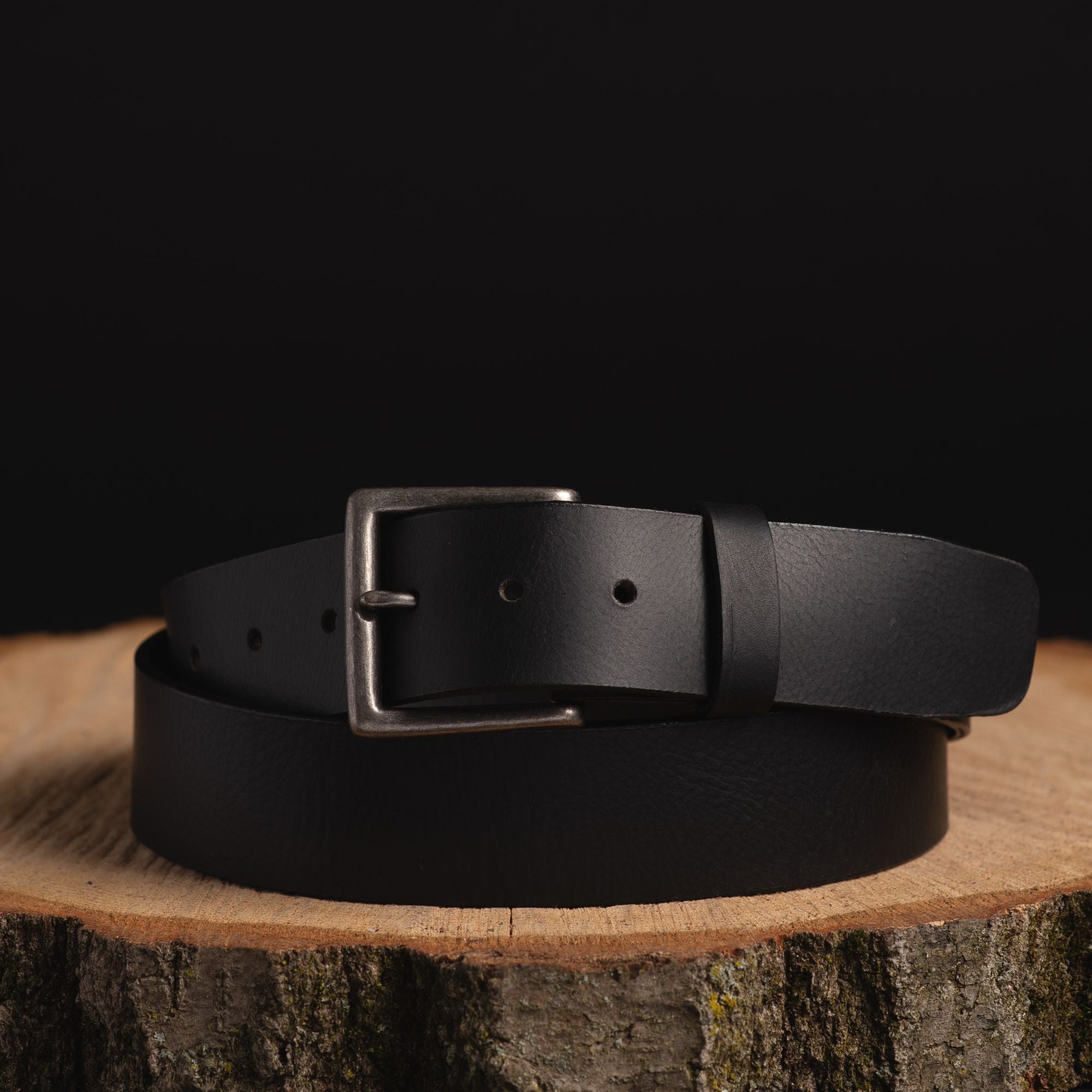 Ceinture The Long Haul - Ceinture classique noire 100% cuir véritable  3