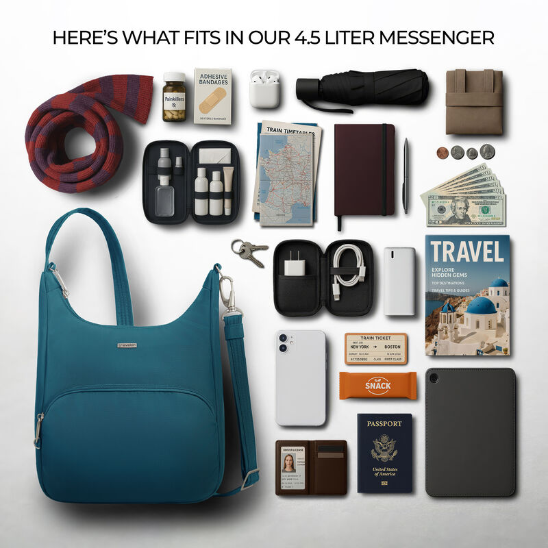 Travelon Anti-Theft Classic Essential Messenger 25