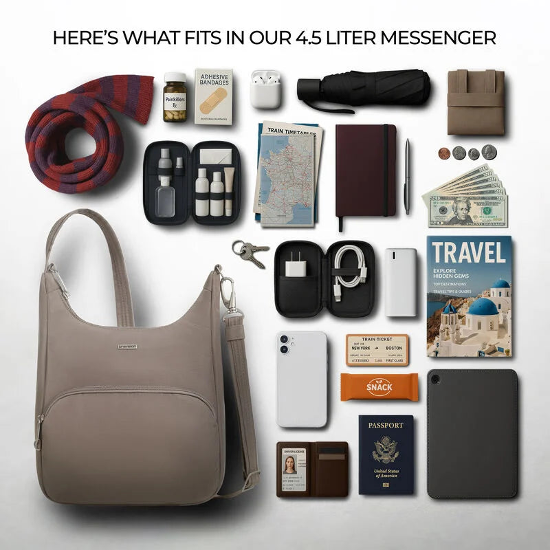 Travelon Anti-Theft Classic Essential Messenger 34