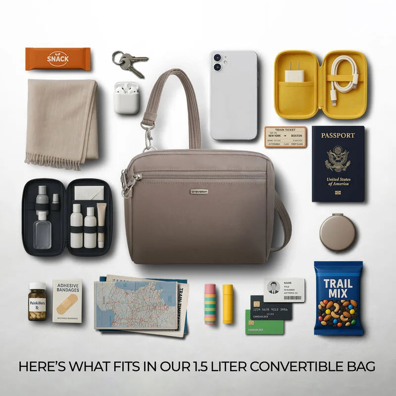 Travelon Anti-Theft Classic Convertible Crossbody and Waist Pack 21