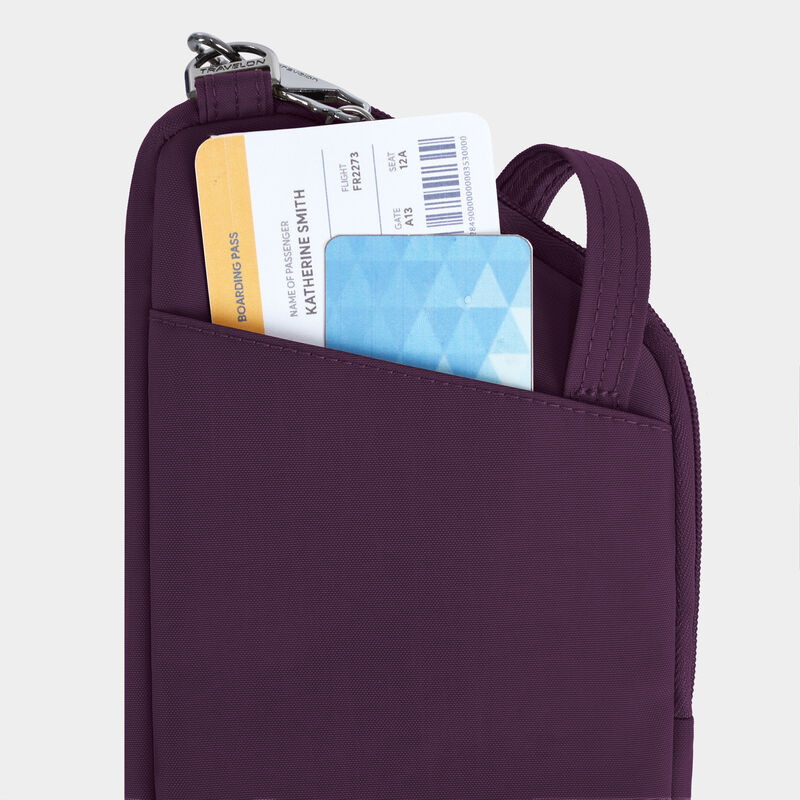 Travelon Runways Sleek Anti-Theft Slim Asymmetric Crossbody 13