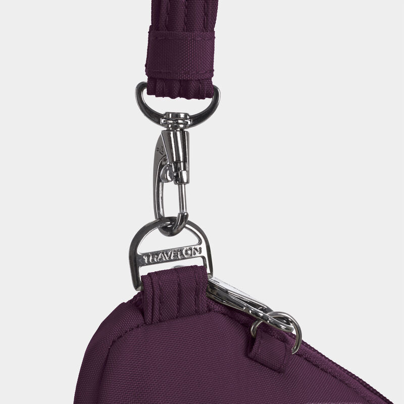 Travelon Runways Sleek Anti-Theft Slim Asymmetric Crossbody 15