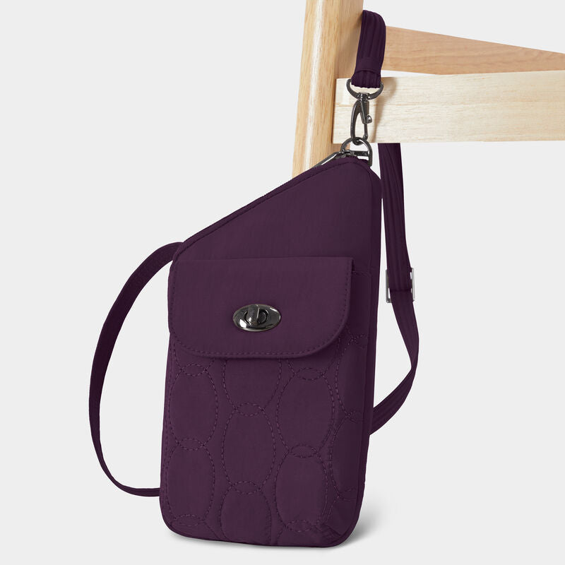Travelon Runways Sleek Anti-Theft Slim Asymmetric Crossbody 17