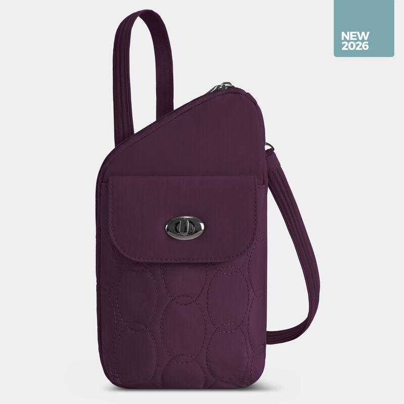 Travelon Runways Sleek Anti-Theft Slim Asymmetric Crossbody 1
