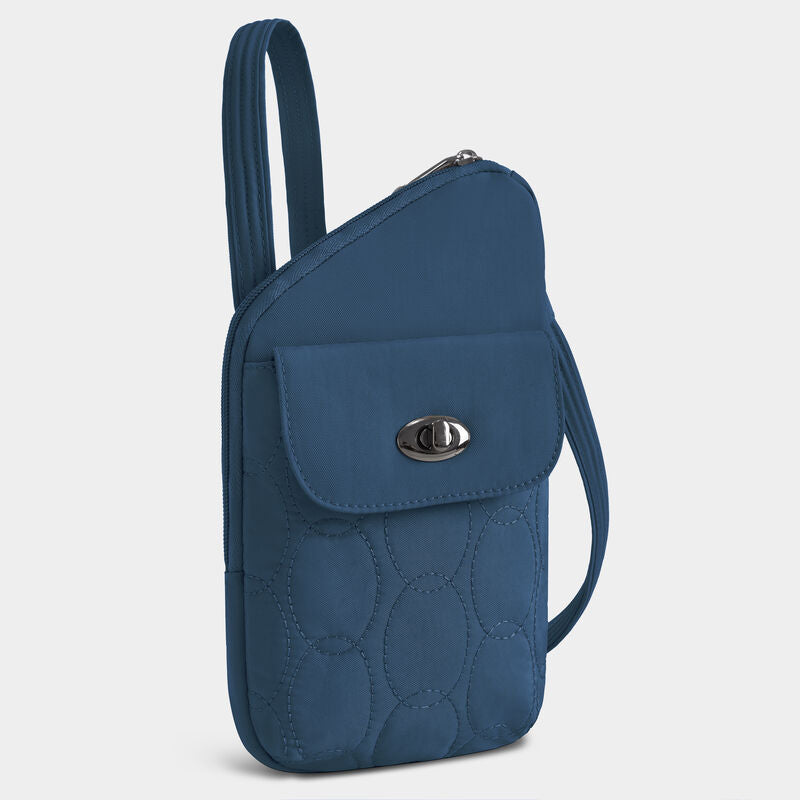 Travelon Runways Sleek Anti-Theft Slim Asymmetric Crossbody 24