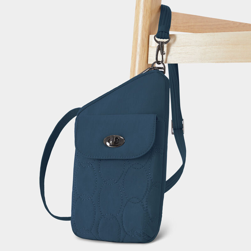 Travelon Runways Sleek Anti-Theft Slim Asymmetric Crossbody 32