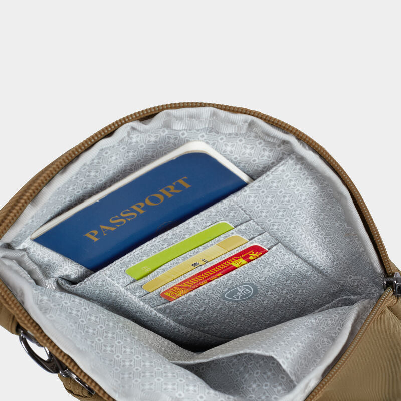 Travelon Runways Sleek Anti-Theft Slim Asymmetric Crossbody 85