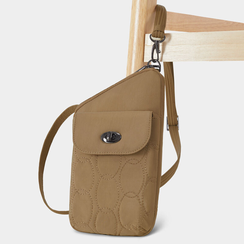 Travelon Runways Sleek Anti-Theft Slim Asymmetric Crossbody 86