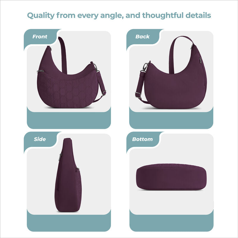 Travelon Runways Anti-Theft Asymmetric Hobo 39