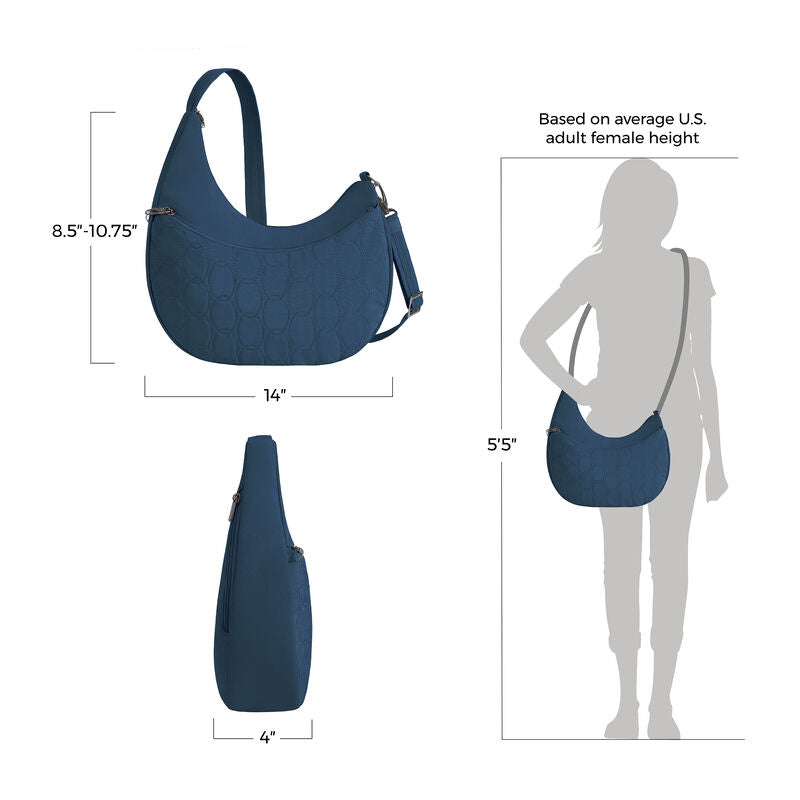 Travelon Runways Anti-Theft Asymmetric Hobo 76