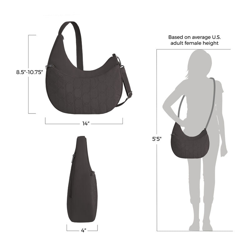 Travelon Runways Anti-Theft Asymmetric Hobo 56
