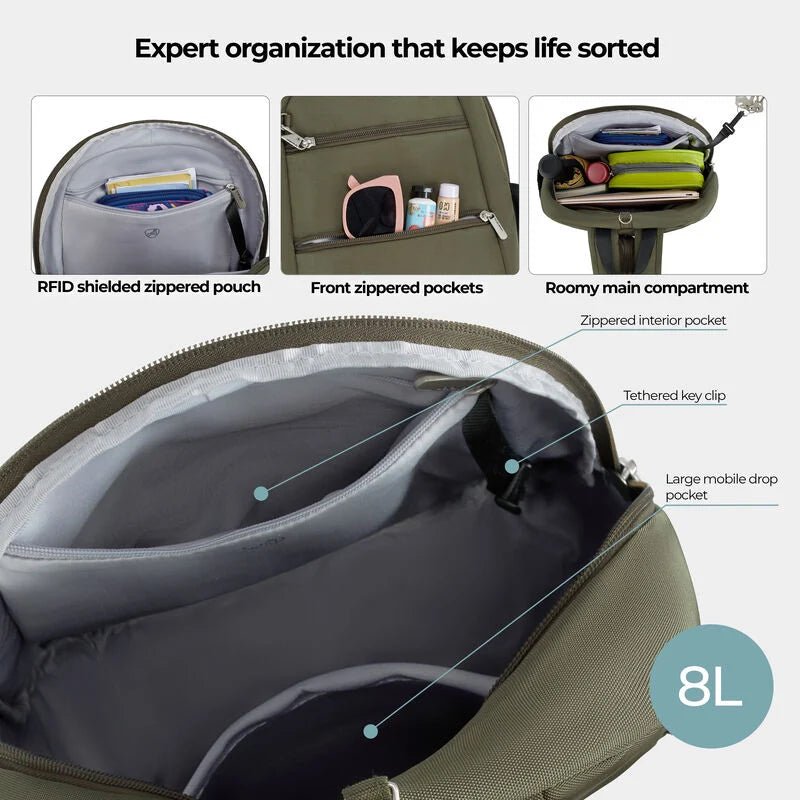 Travelon Anti-Theft Convertible Sling Backpack 6