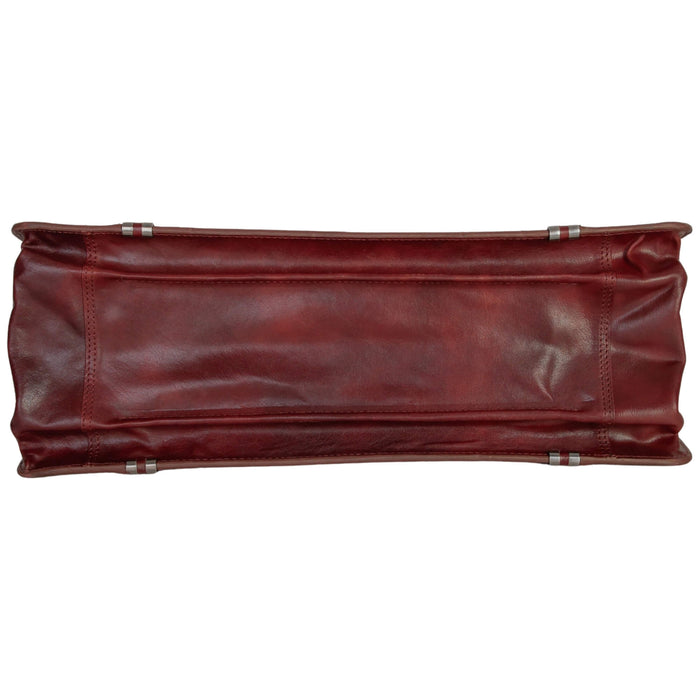 Mancini Buffalo Luxurious Laptop Litigator Briefcase - Pelle D'Oro Collection (1960's Edition) 15