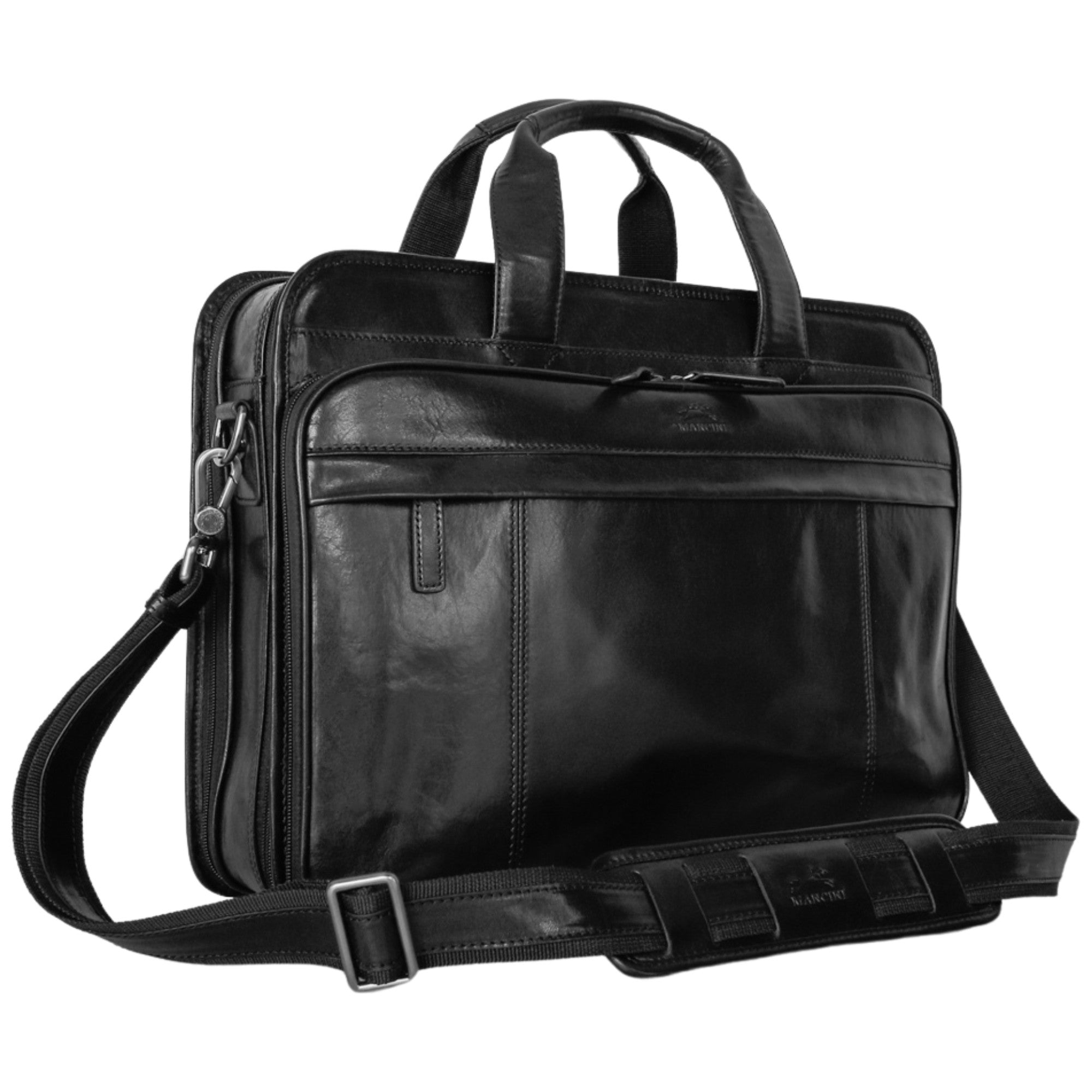 Mancini Buffalo Double Compartment Briefcase - Pelle D'Oro Collection (1990's Edition) 10