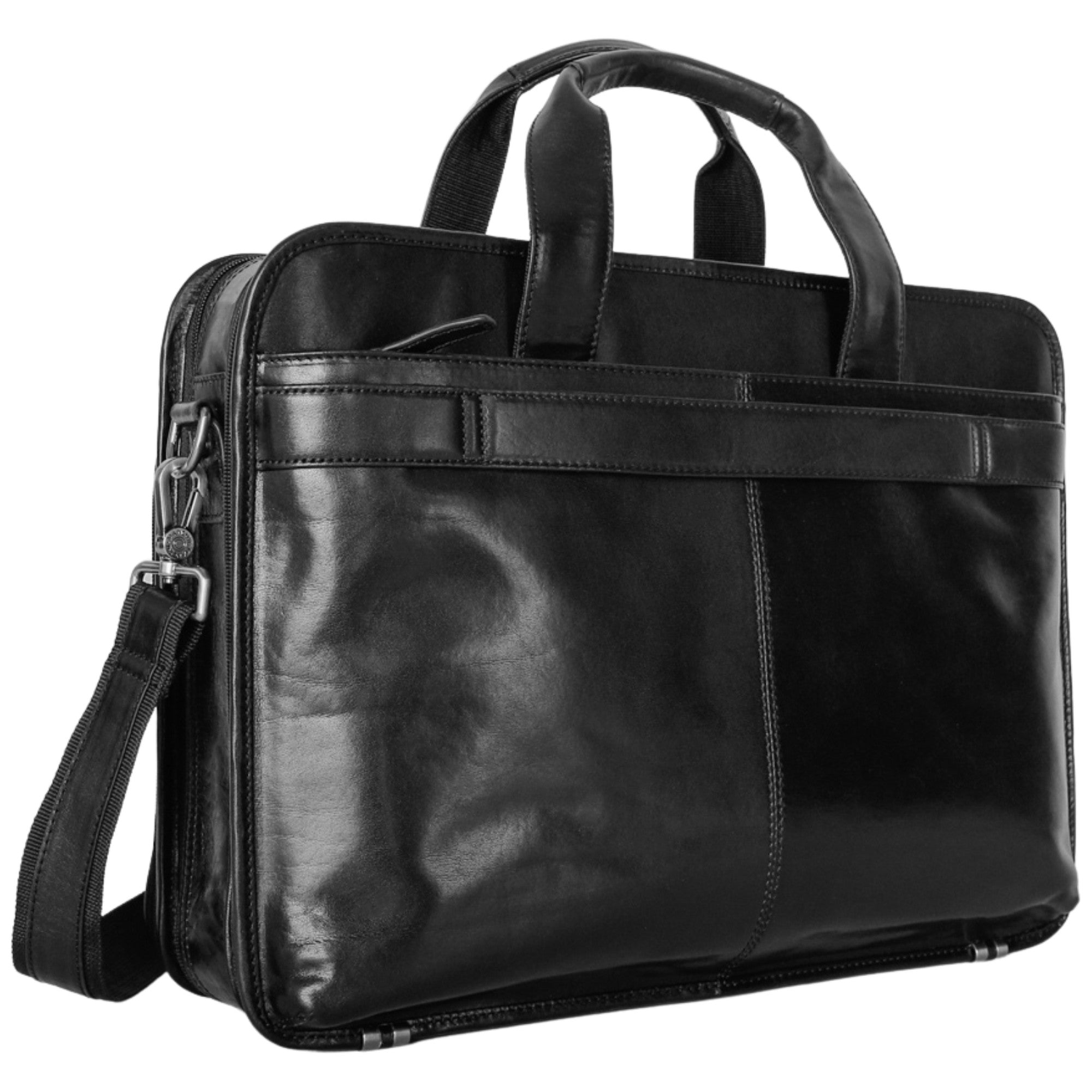 Mancini Buffalo Double Compartment Briefcase - Pelle D'Oro Collection (1990's Edition) 11