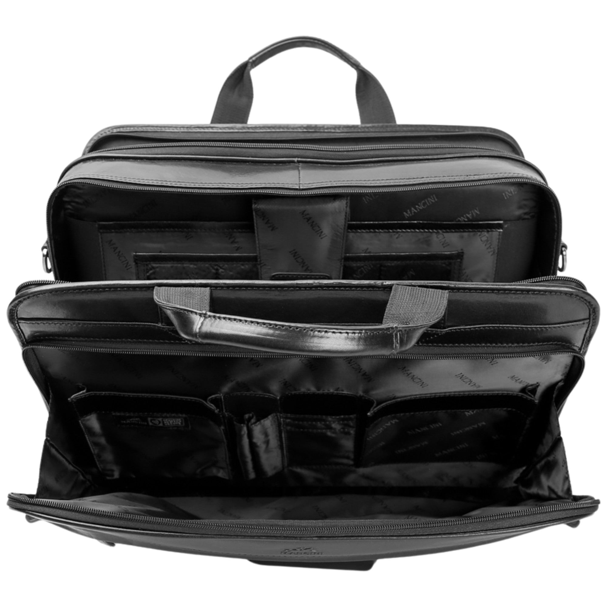 Mancini Buffalo Double Compartment Briefcase - Pelle D'Oro Collection (1990's Edition) 13