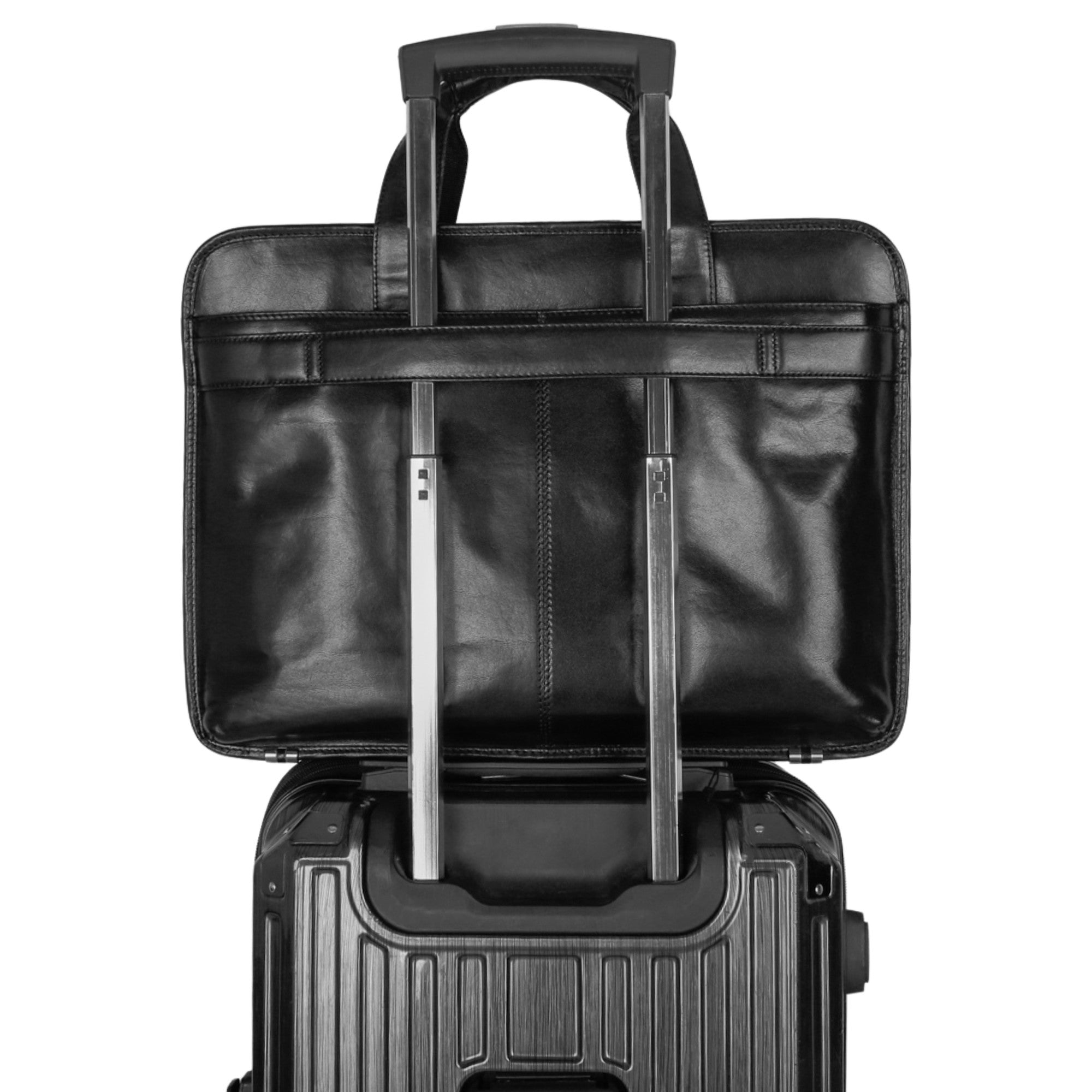 Mancini Buffalo Double Compartment Briefcase - Pelle D'Oro Collection (1990's Edition) 14
