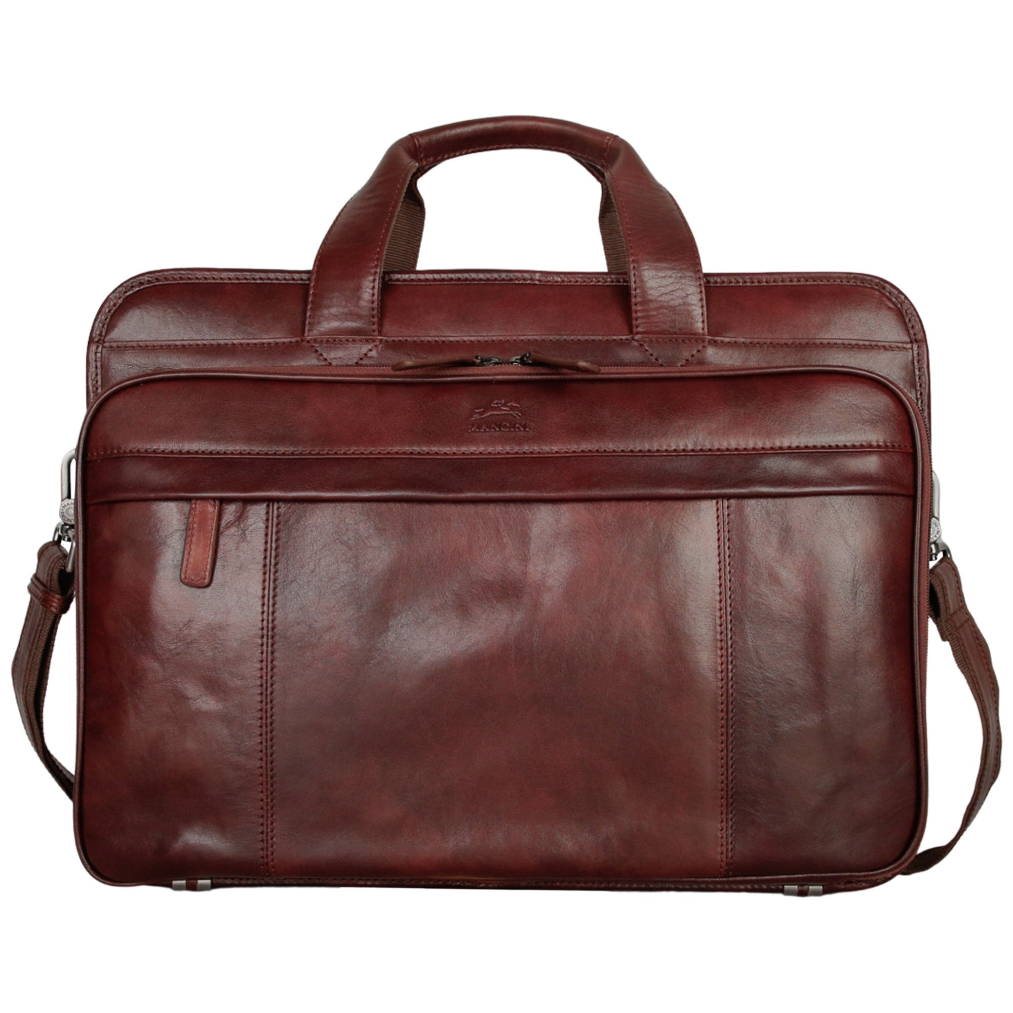 Mancini Buffalo Double Compartment Briefcase - Pelle D'Oro Collection (1990's Edition) 15