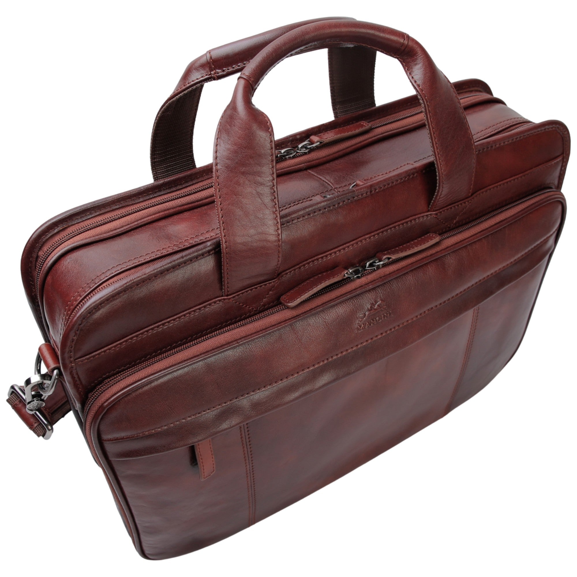 Mancini Buffalo Double Compartment Briefcase - Pelle D'Oro Collection (1990's Edition) 19