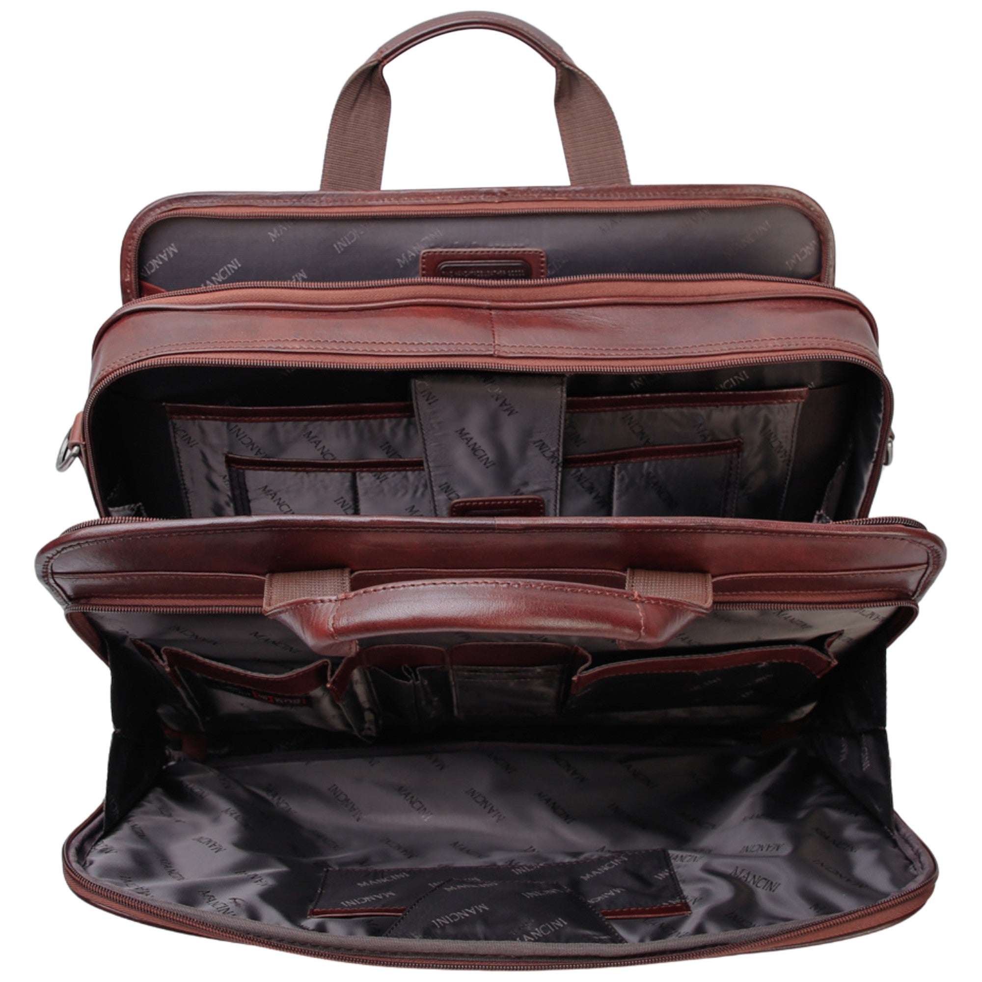 Mancini Buffalo Double Compartment Briefcase - Pelle D'Oro Collection (1990's Edition) 20