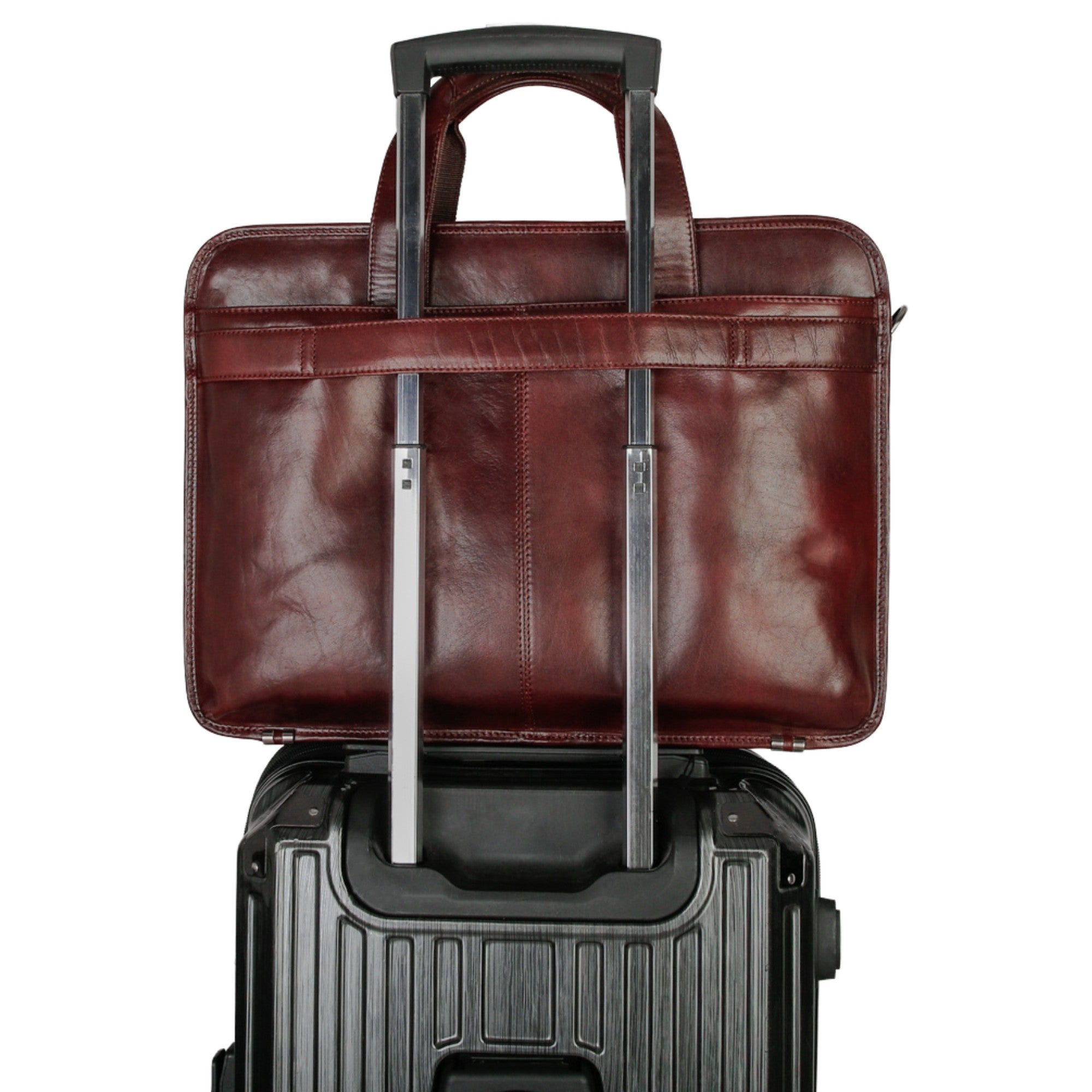 Mancini Buffalo Double Compartment Briefcase - Pelle D'Oro Collection (1990's Edition) 21