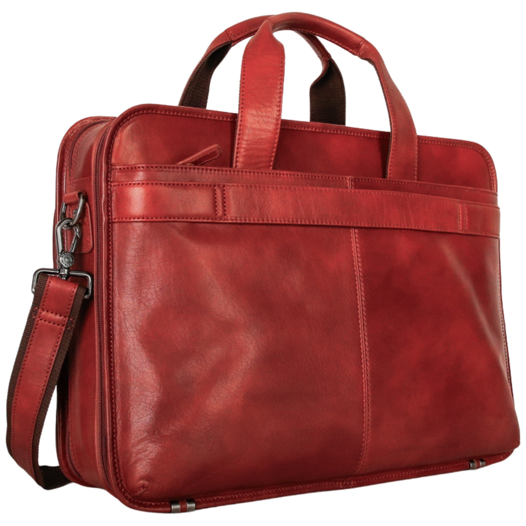 Mancini Buffalo Double Compartment Briefcase - Pelle D'Oro Collection (1990's Edition) 3