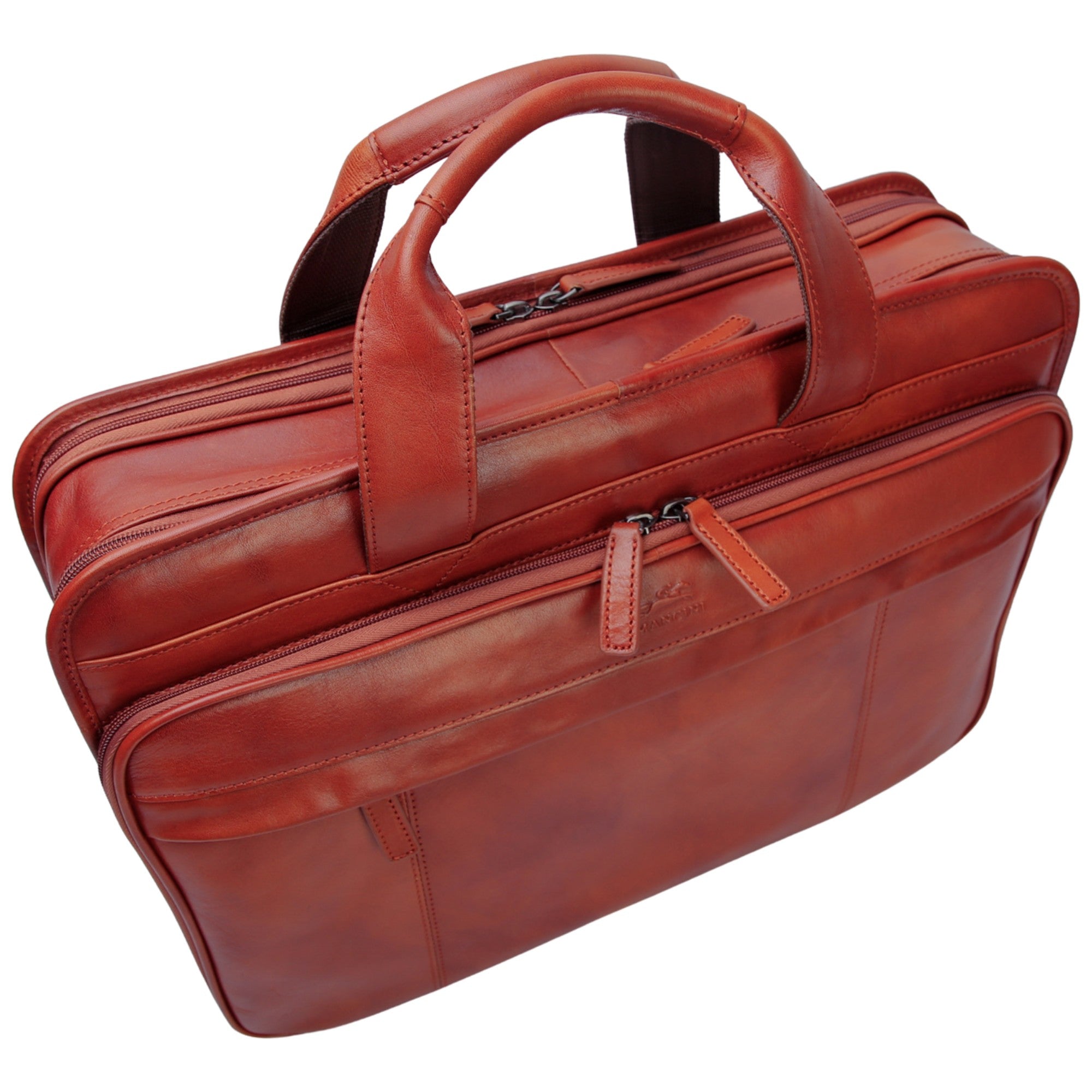 Mancini Buffalo Double Compartment Briefcase - Pelle D'Oro Collection (1990's Edition) 5