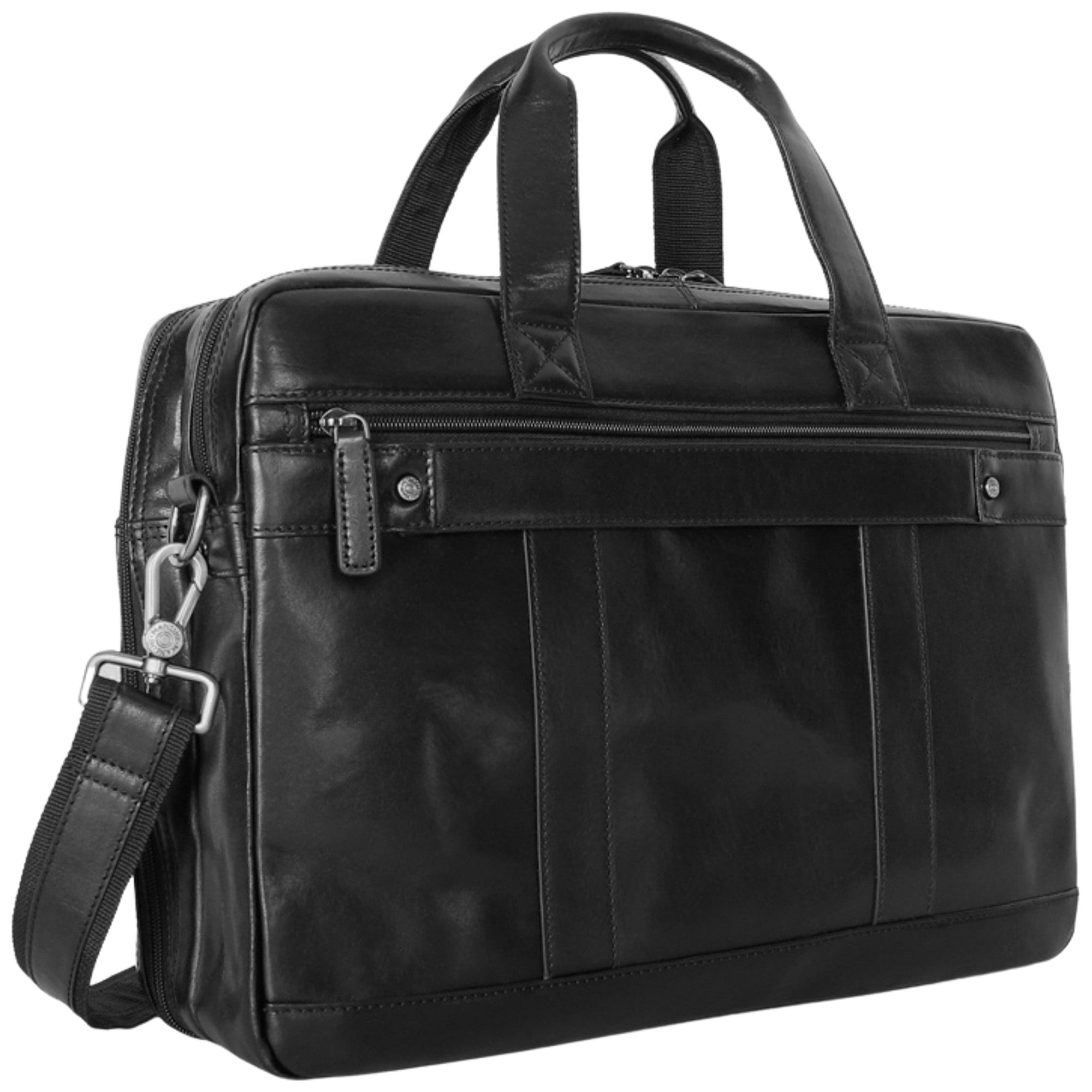 Mancini Buffalo Double Compartment Briefcase - Pelle D'Oro Collection (1980's Edition) 10