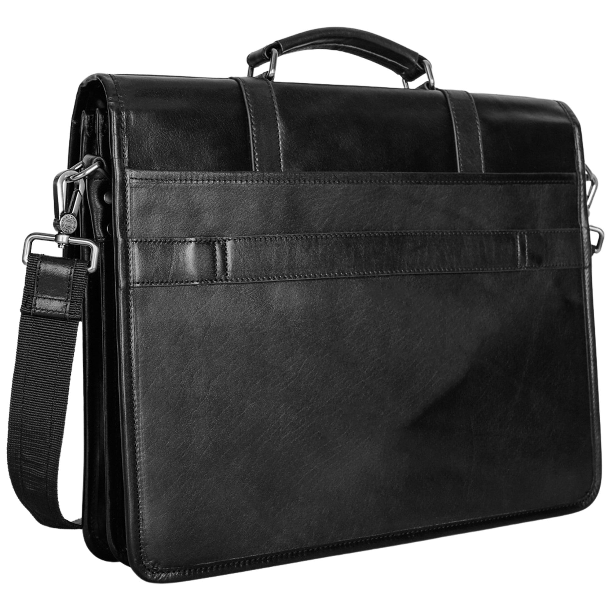 Mancini Buffalo Double Compartment Briefcase - Pelle D'Oro Collection (1970's Edition) 9