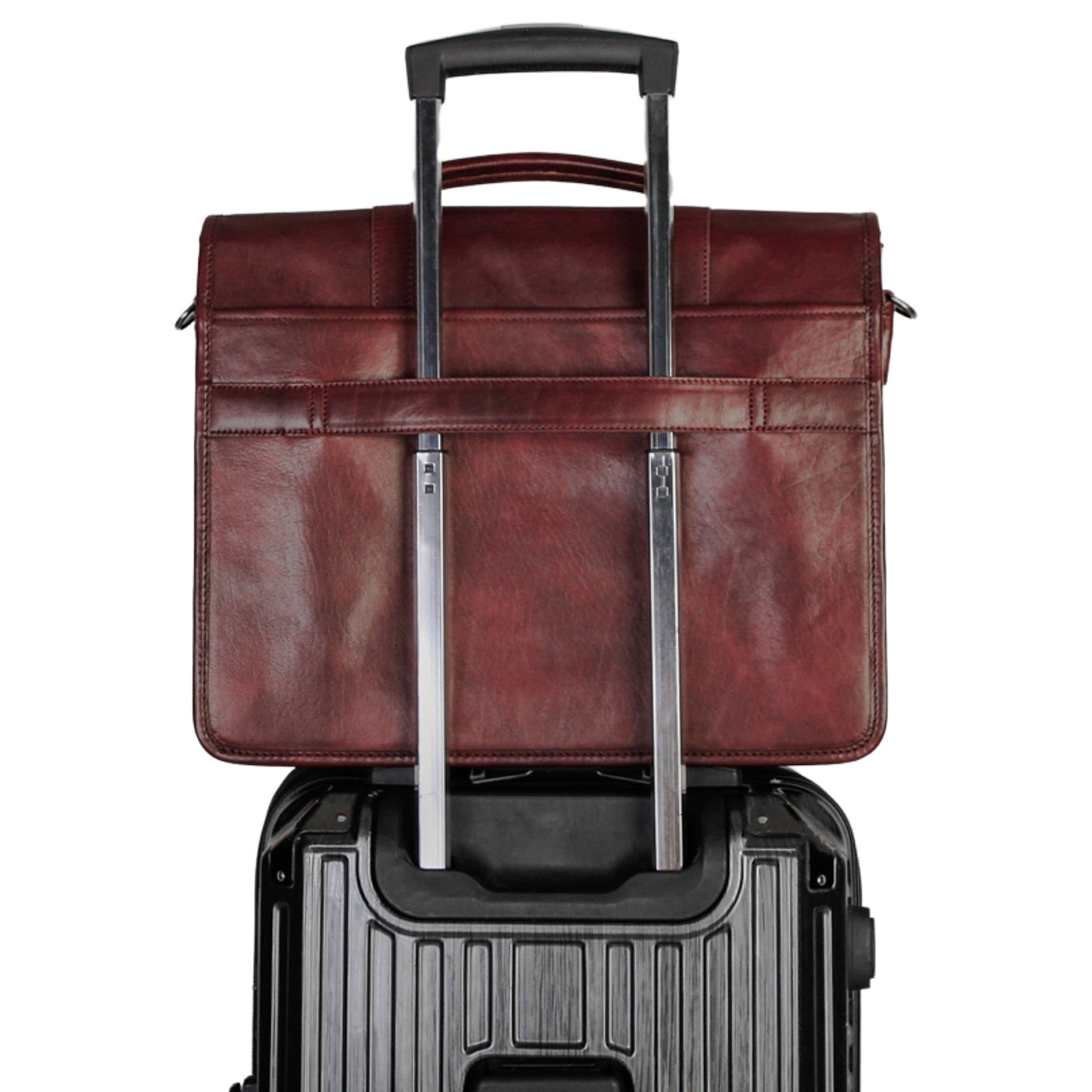 Mancini Buffalo Double Compartment Briefcase - Pelle D'Oro Collection (1970's Edition) 20