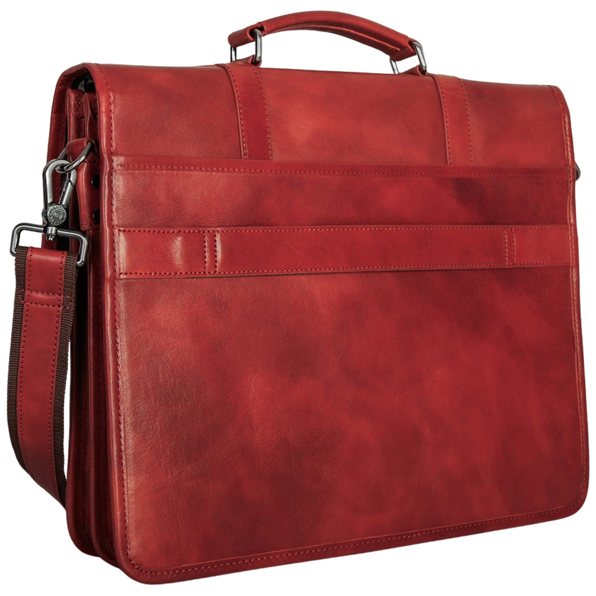 Mancini Buffalo Double Compartment Briefcase - Pelle D'Oro Collection (1970's Edition) 3