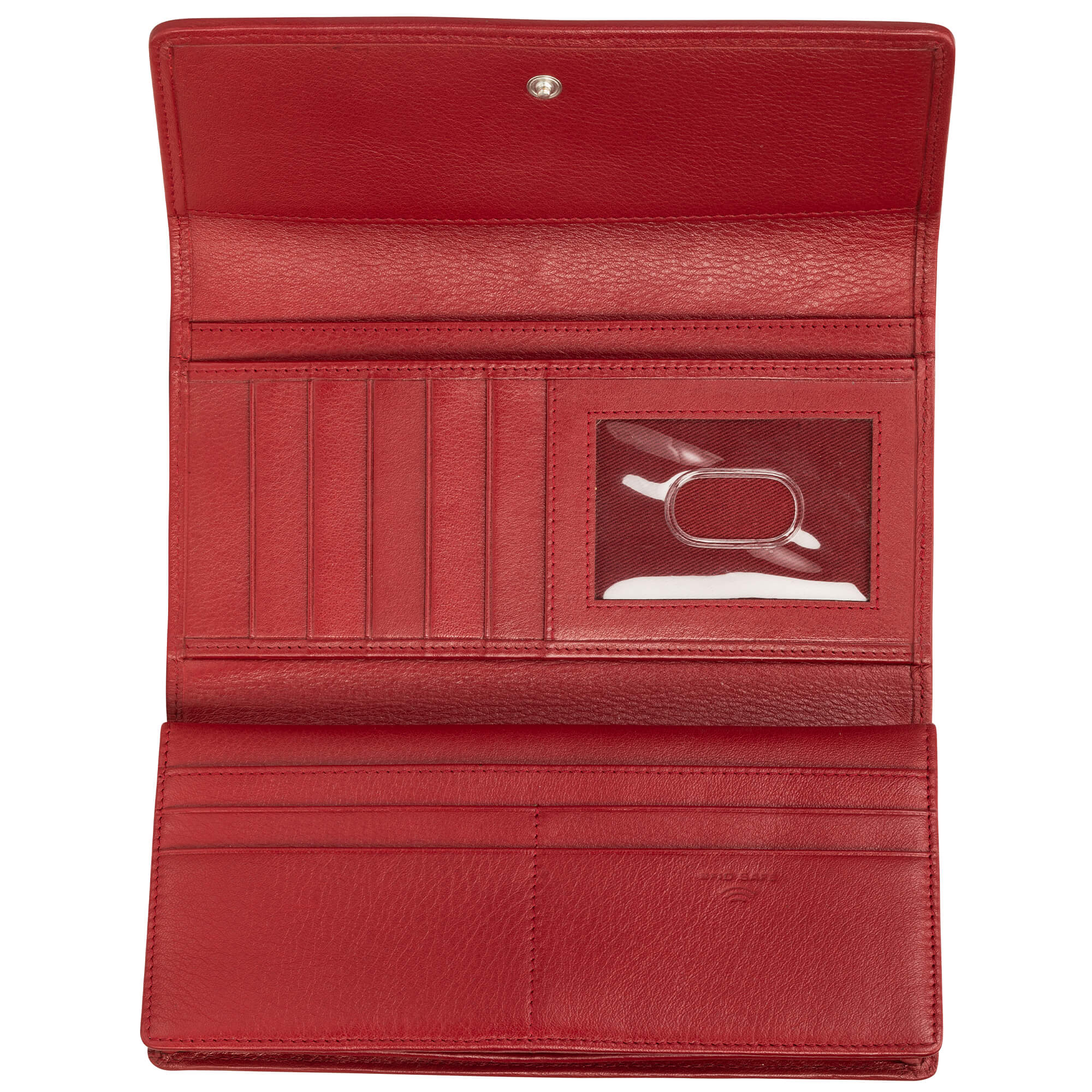 MANCINI Basket Weave RFID Secure Quadruple Fold Wallet 6