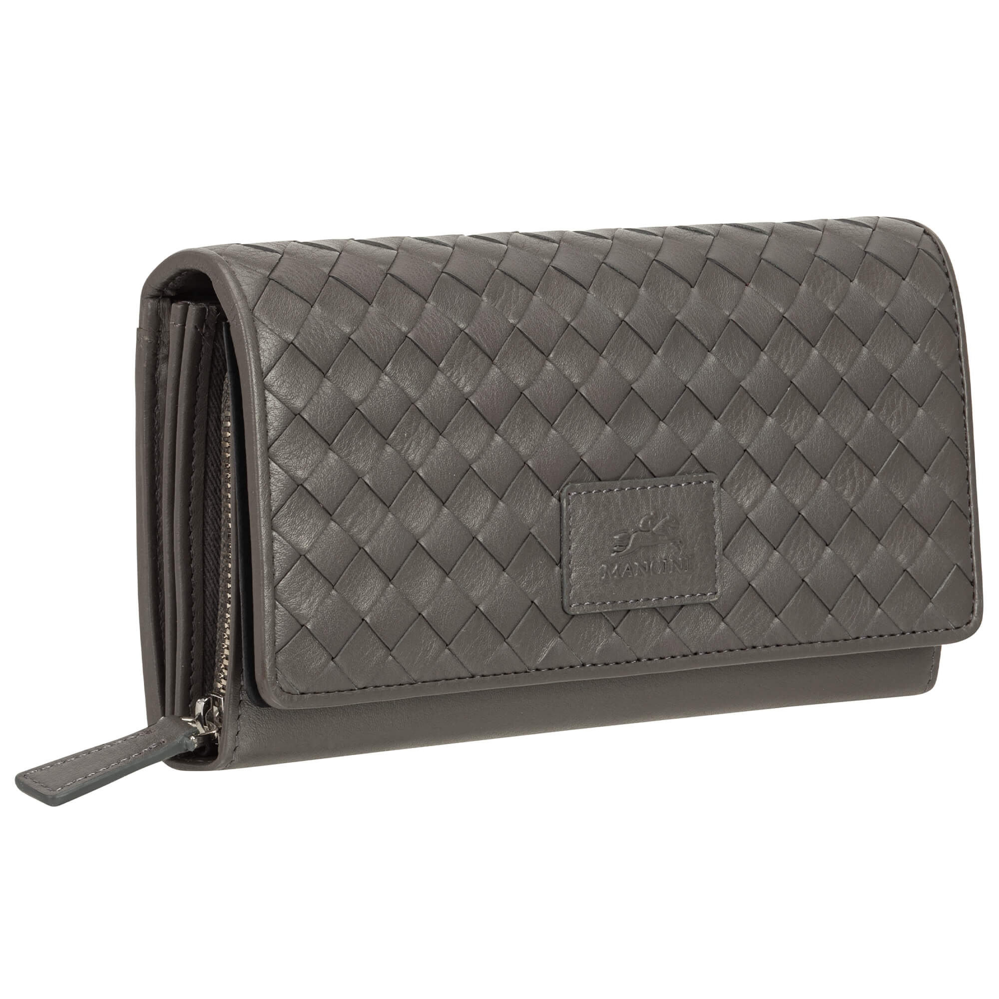 MANCINI Basket Weave RFID Secure Clutch Wallet 2