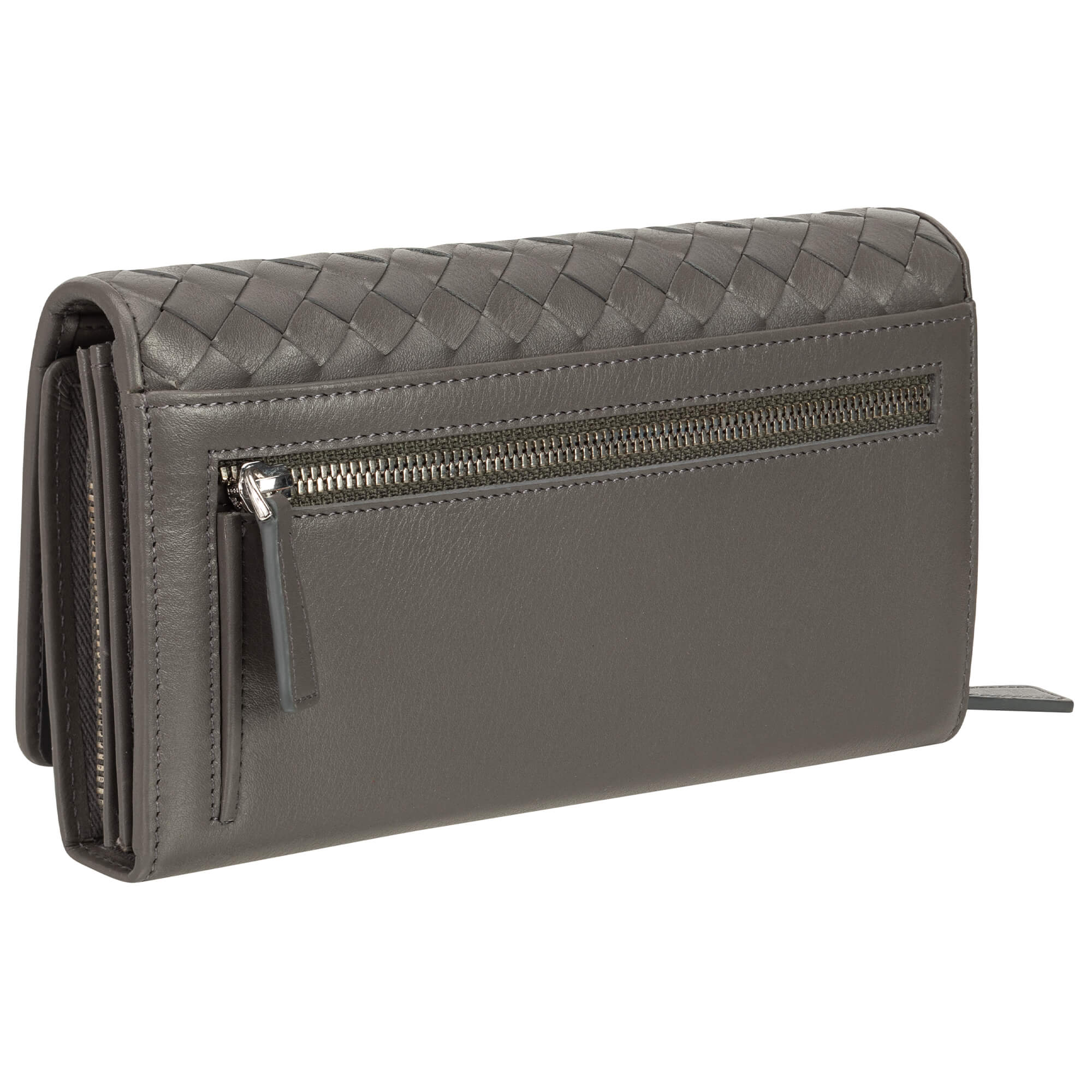MANCINI Basket Weave RFID Secure Clutch Wallet 3