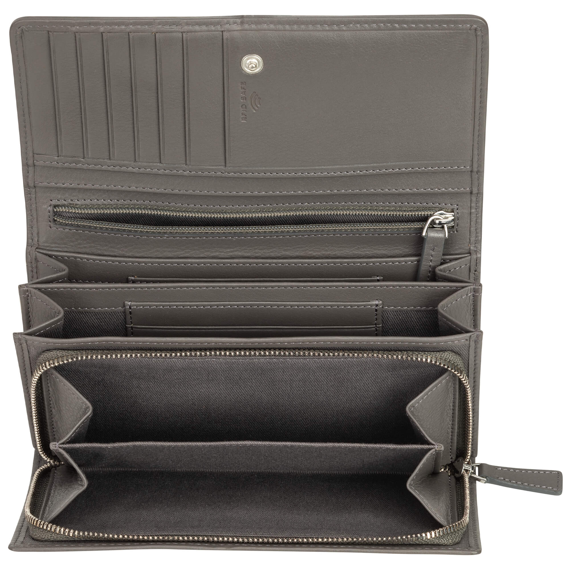 MANCINI Basket Weave RFID Secure Clutch Wallet 4