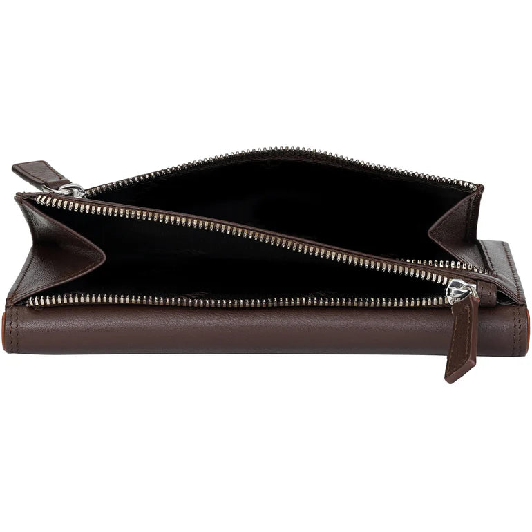 Mancini Leather Medium Clutch Wallet Sonoma Collection 14