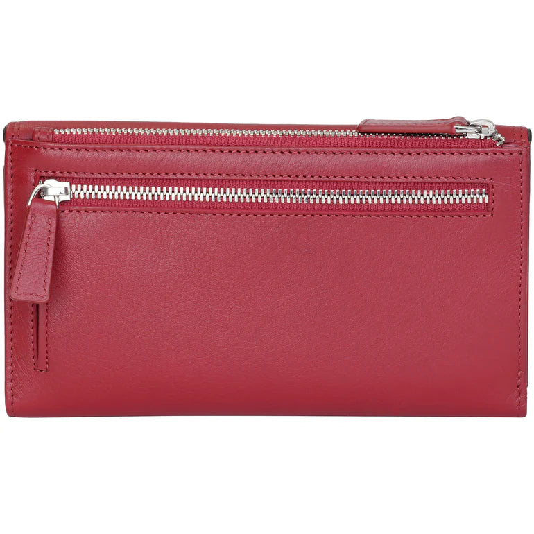 Mancini Leather Medium Clutch Wallet Sonoma Collection 18